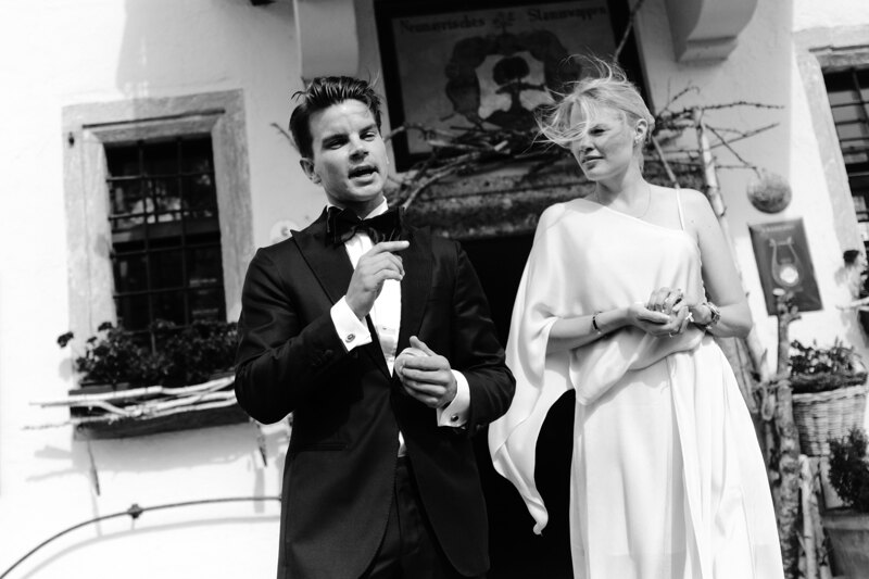 Wedding photography portfolio in Italy: Photo of man and woman standing nearby