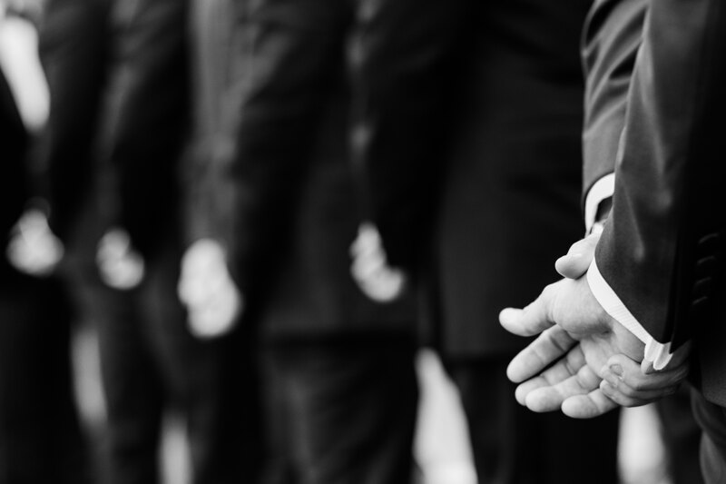Wedding photography portfolio in Italy: Hands of the groom